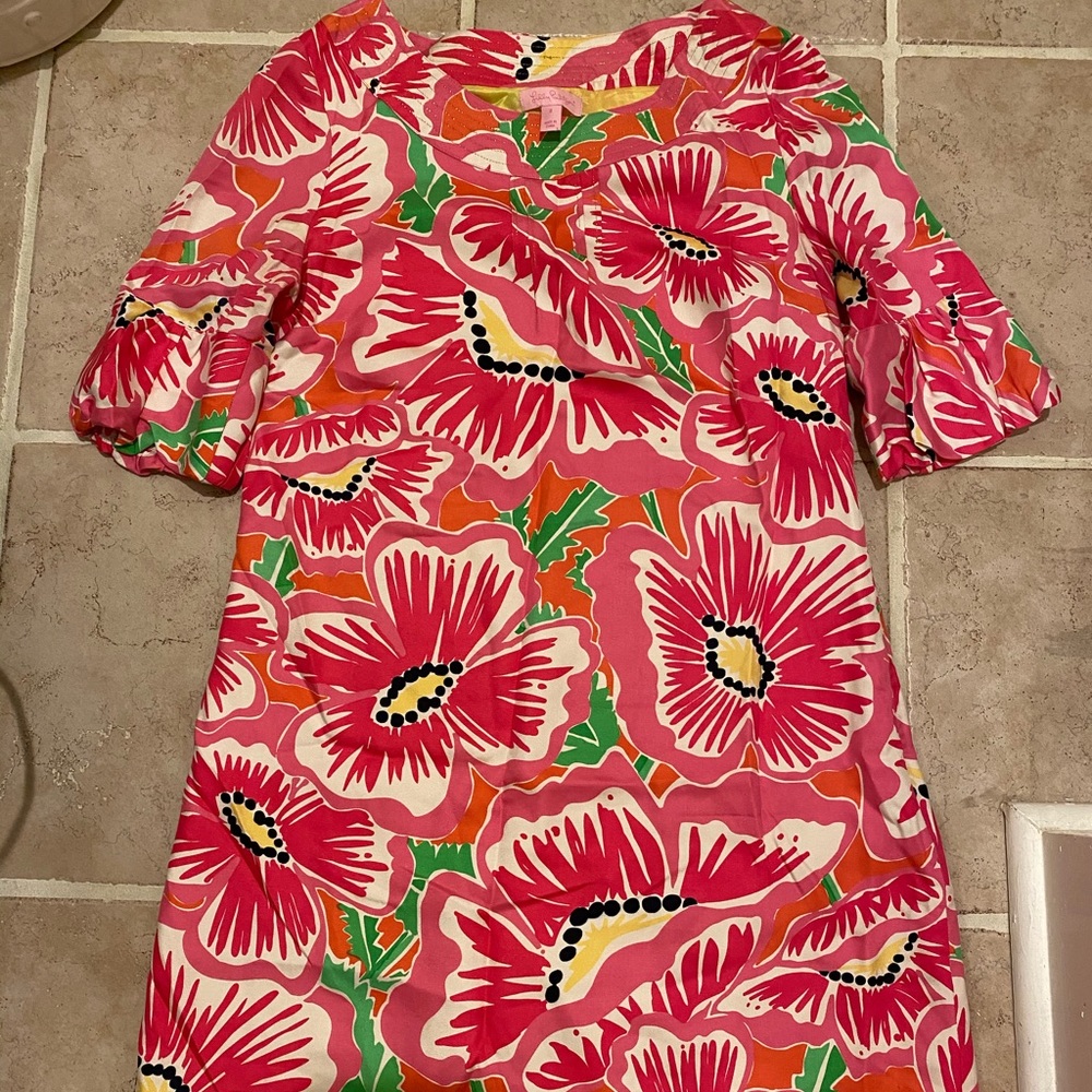 Lilly Pulitzer shift dress silk jubilee 2